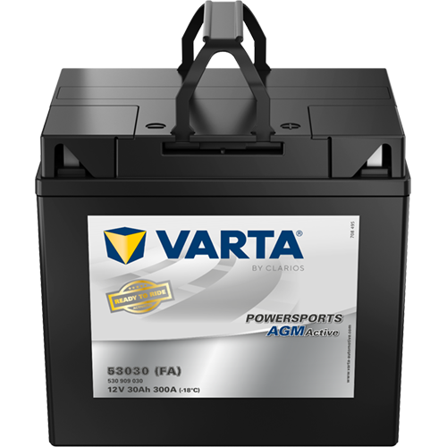 VARTA Powersports AGM ACTIVE Y60-N30L-A 30Ah Motorradbatterie 12V (DIN 53030)