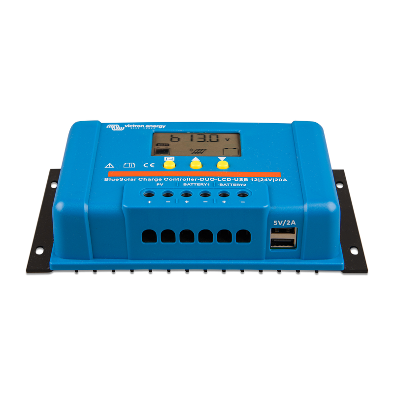 Victron BlueSolar PWM Duo LCD & USB – Solar-Laderegler 12/24V 20A – Bild 2