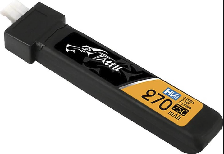 Tattu 270mAh 3.8V 75C 1S1P HV Lipo Battery Pack with JST-PHR 2.0 plug (5pcs) TAA2701S75PH5 – Bild 2