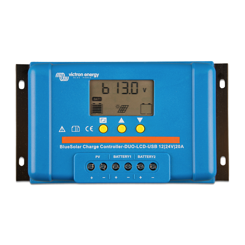 Victron BlueSolar PWM Duo LCD & USB – Solar-Laderegler 12/24V 20A