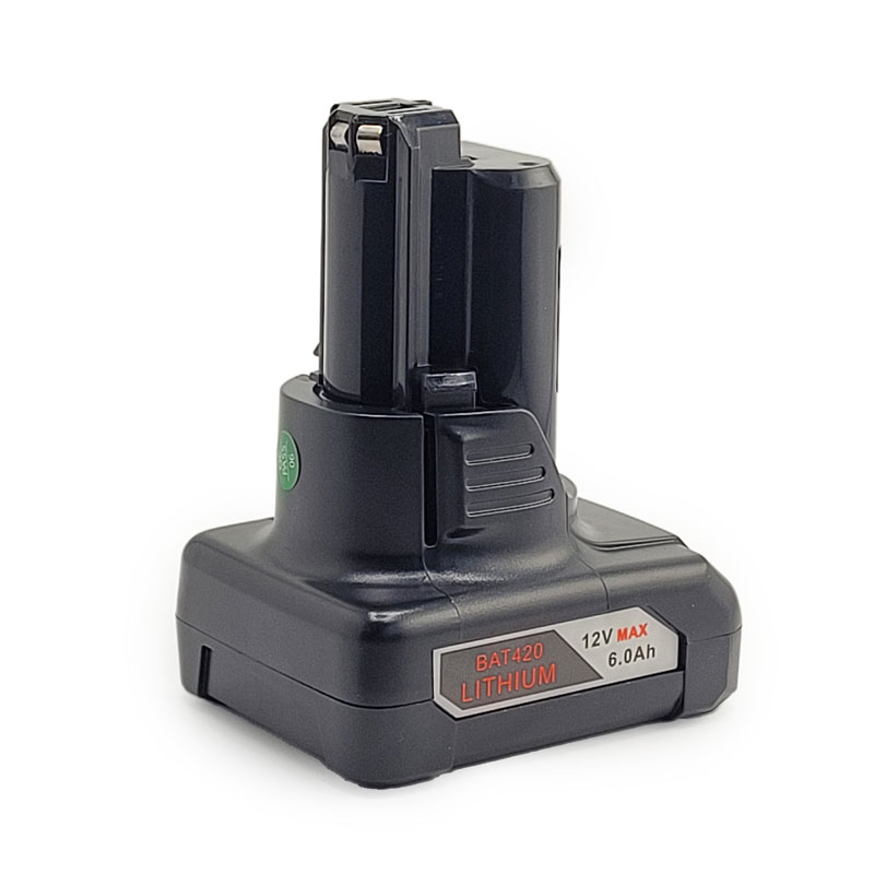 Acconic Werkzeug Akku für Bosch BAT420, GBA 12V 30, D-70745 2607336013 26073360 12V 6.0 Ah