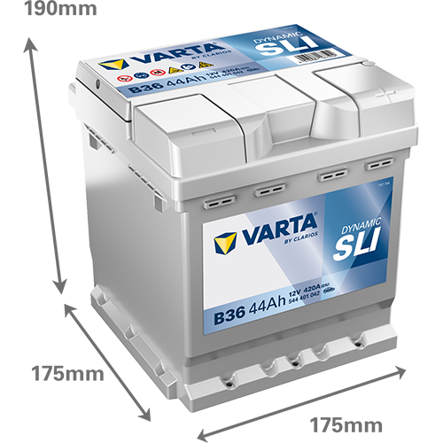 Varta B36 Dynamic SLI 544 401 042 Autobatterie 44Ah (Blue Dynamic) – Bild 3