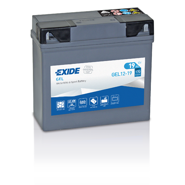 Exide G19 Bike Gel 19Ah Motorradbatterie (DIN 51913)