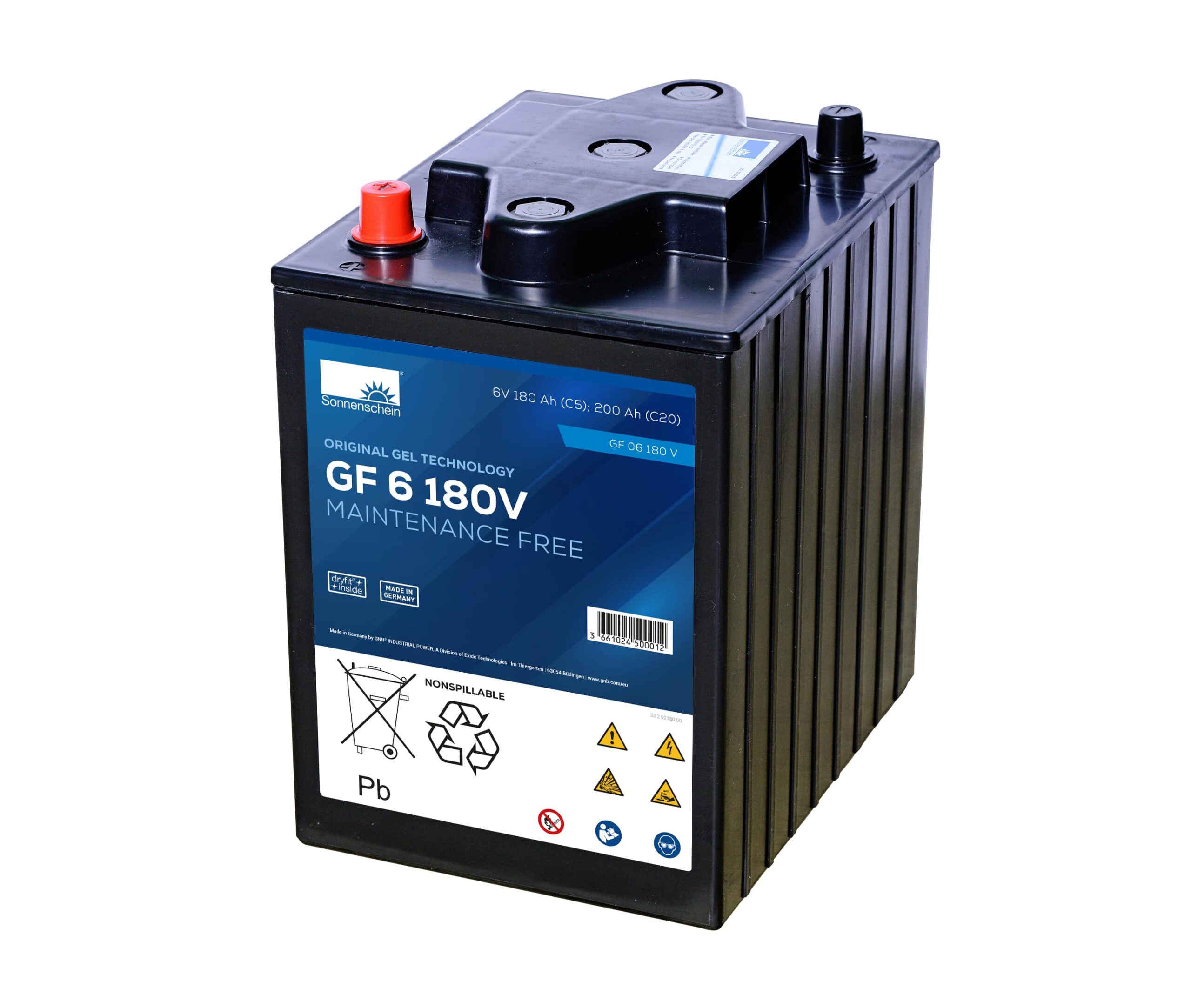 Sonnenschein GF 06 180 V GEL 6V 200Ah Batterie