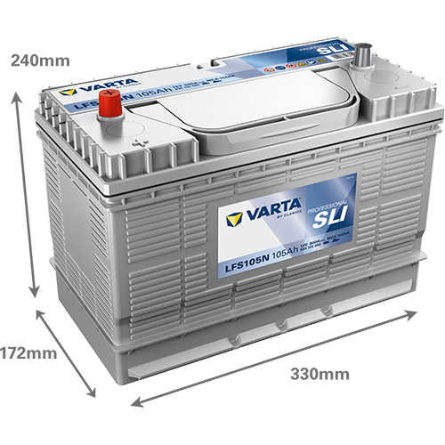 Varta LFS105N PROFESSIONAL SLI 930105080 105Ah – Bild 2