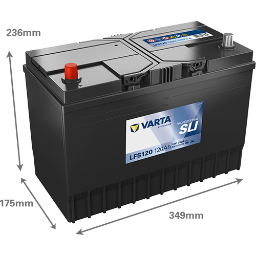 Varta  LFS120 PROFESSIONAL SLI 930120078 120Ah – Bild 2