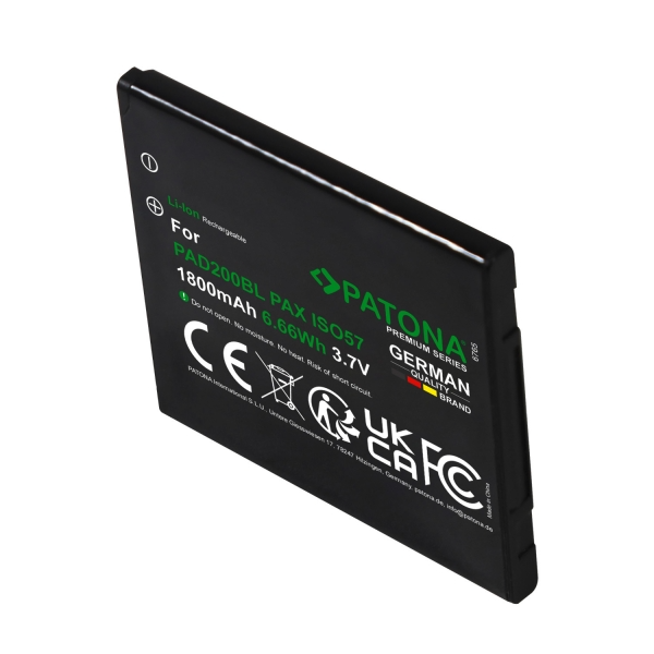 PATONA Premium Akku für PAX D200 PAD200BL – Bild 5