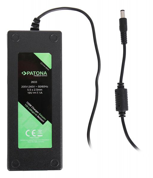 Premium 135W 19V 7,1A Synchron Netzteil 5,5 x 2,5mm von Patona