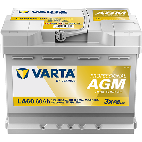 Varta LA60 Professional AGM 60AH Batterie