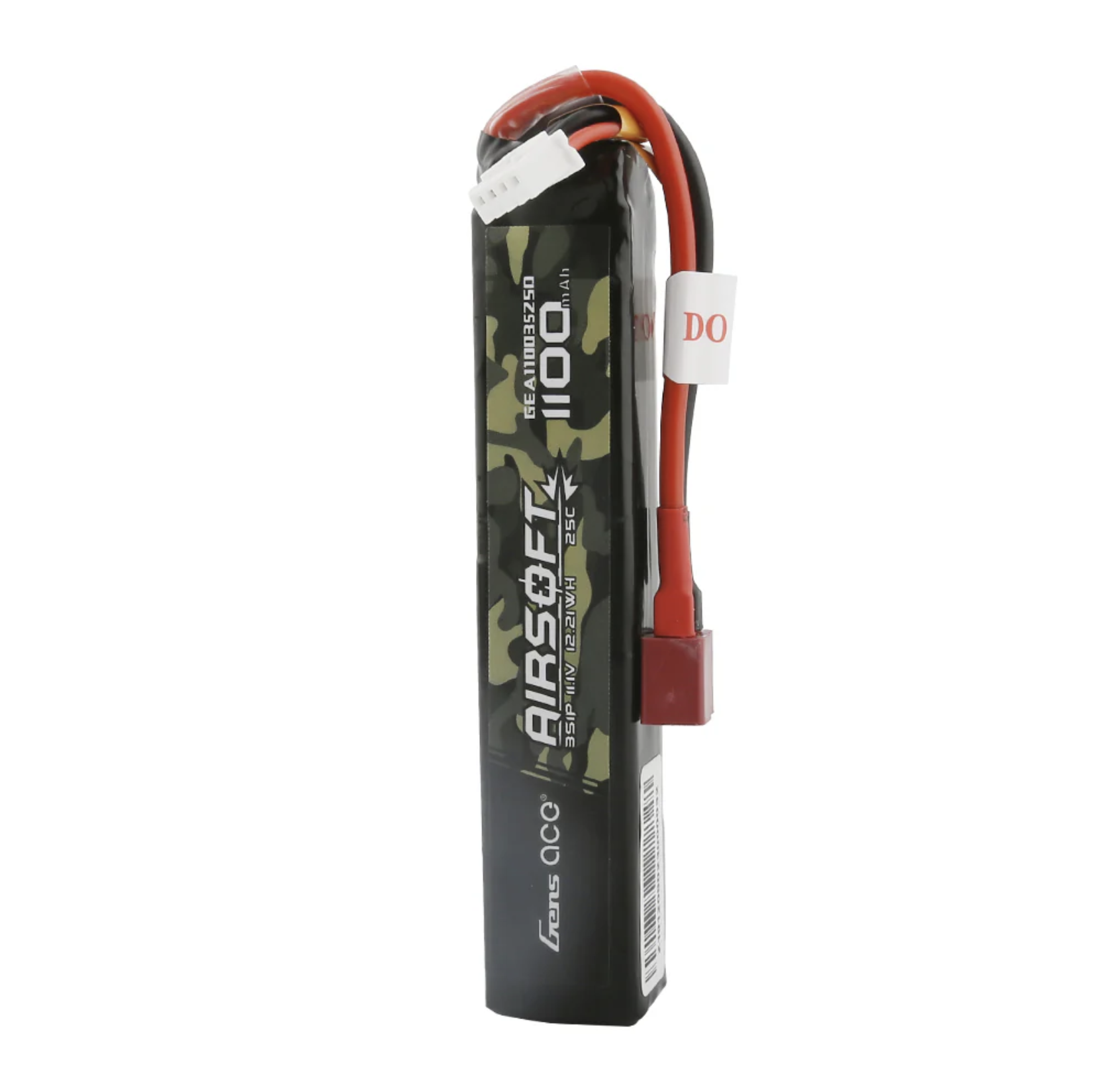 Gens ace 1200mAh 7.4V 25C 2S1P Airsoft Gun Lipo Batterie mit mini Tamiya Stecker GEA12002S25T