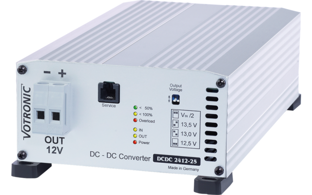 Votronic DCDC 2412-25 – Gleichspannungs-Wandler 24V auf 12V 25A