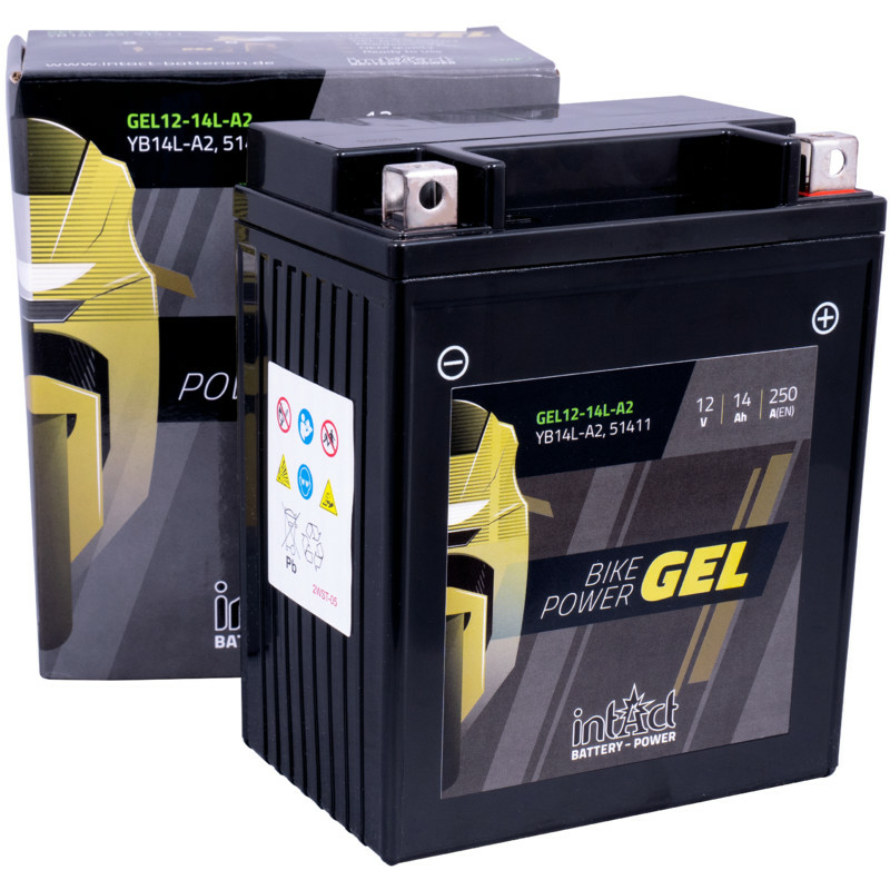 Intact GEL12-14L-A2 Bike-Power GEL 14Ah Motorradbatterie (DIN 51411) YB14L-A2 – Bild 2