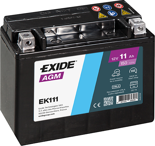 Exide Start-Stop Auxiliary EK111 11Ah AGM Stützbatterie