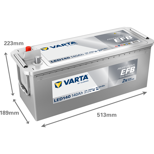 Varta LED140 Professional EFB 140AH Batterie – Bild 3