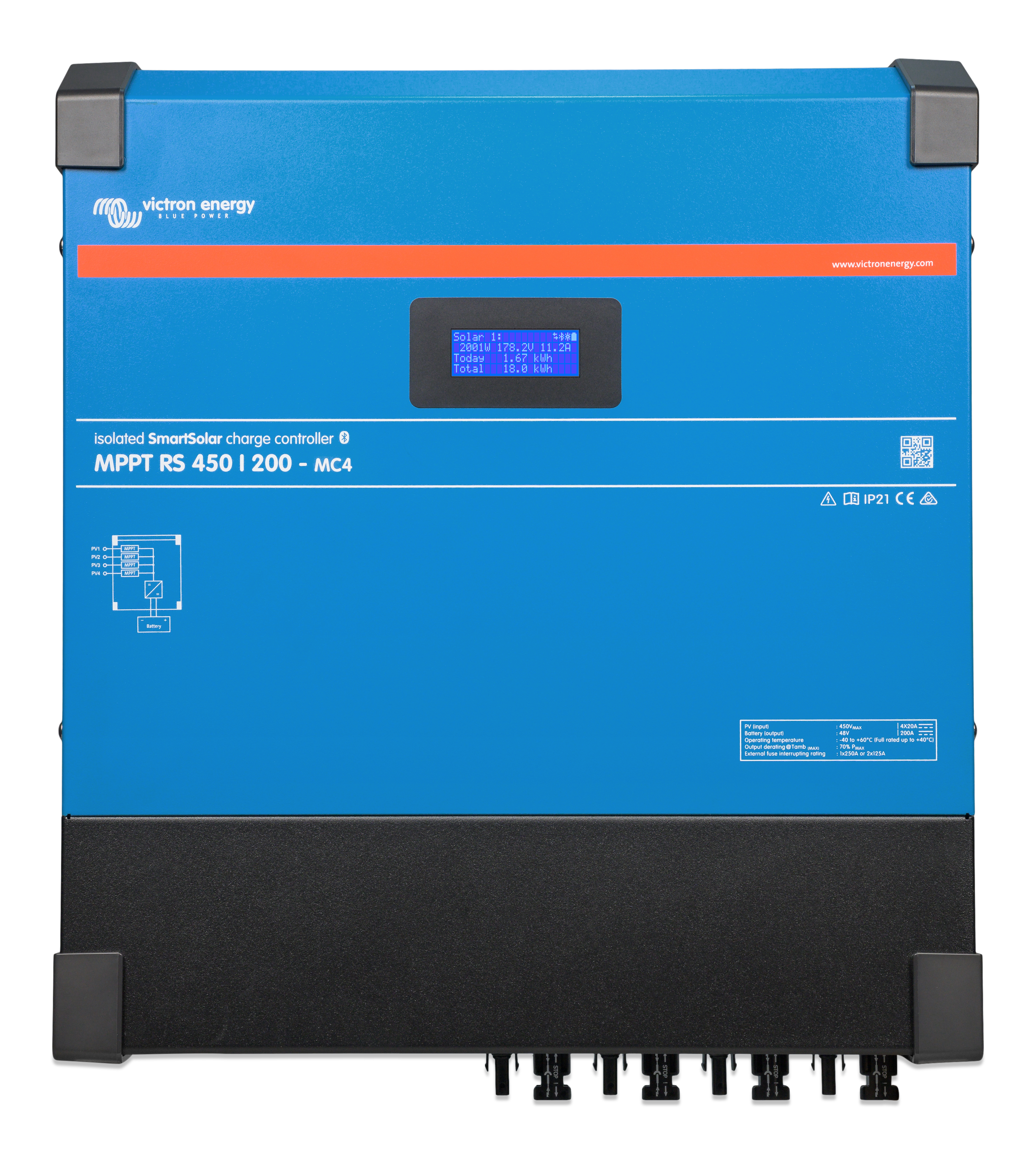 Victron SmartSolar 450/100-MC4 MPPT RS Solar-Laderegler