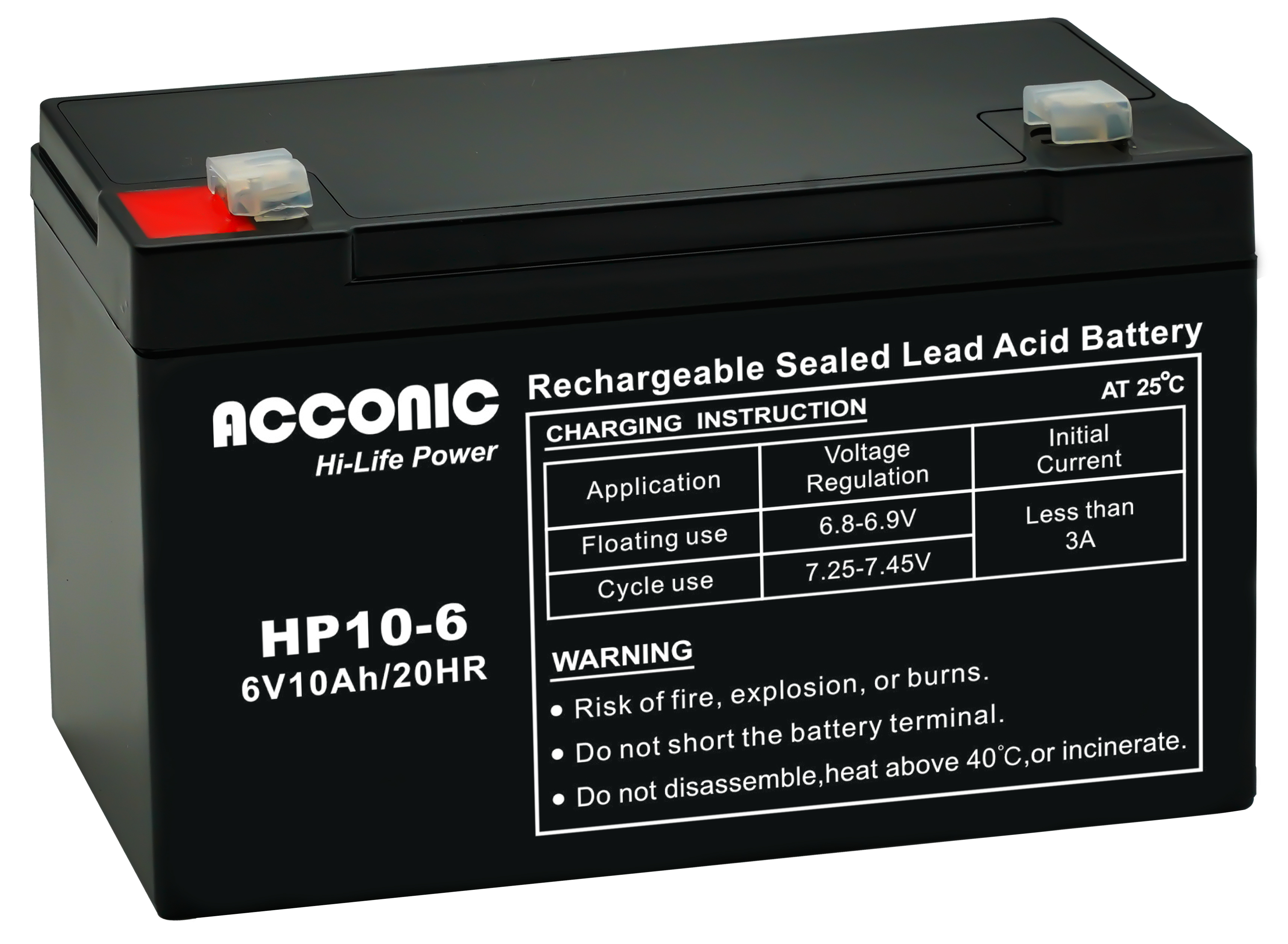 Acconic HP7-6 Hi-Life Power AGM 6V 7Ah Bleiakku