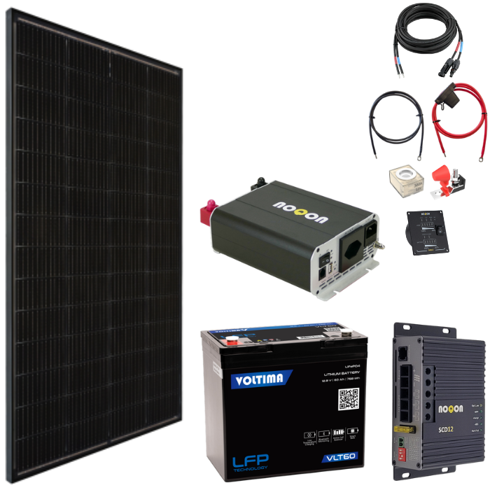 Solaranlage Komplett-Set SMALL - mit Lithium Batterie