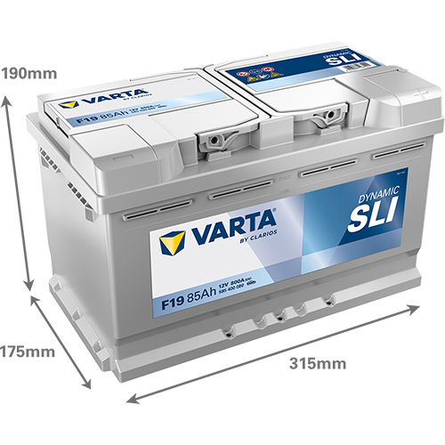 Varta F19 Dynamic SLI 585 400 080 Autobatterie 85Ah (Silver Dynamic) – Bild 3