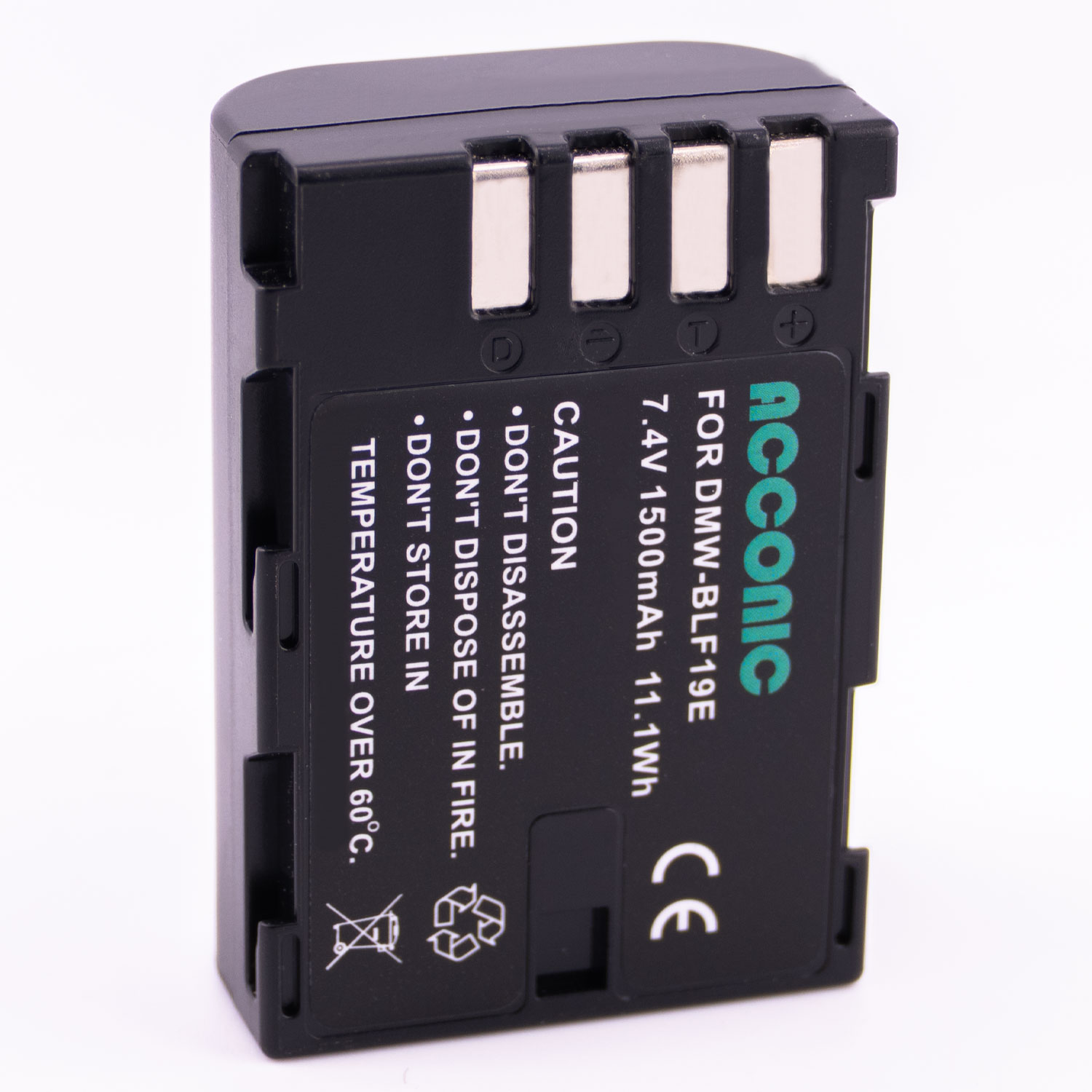 Acconic Photon Series DMW-BLF19E Ersatz Akku für Panasonic DMW-BLF19E Lumix