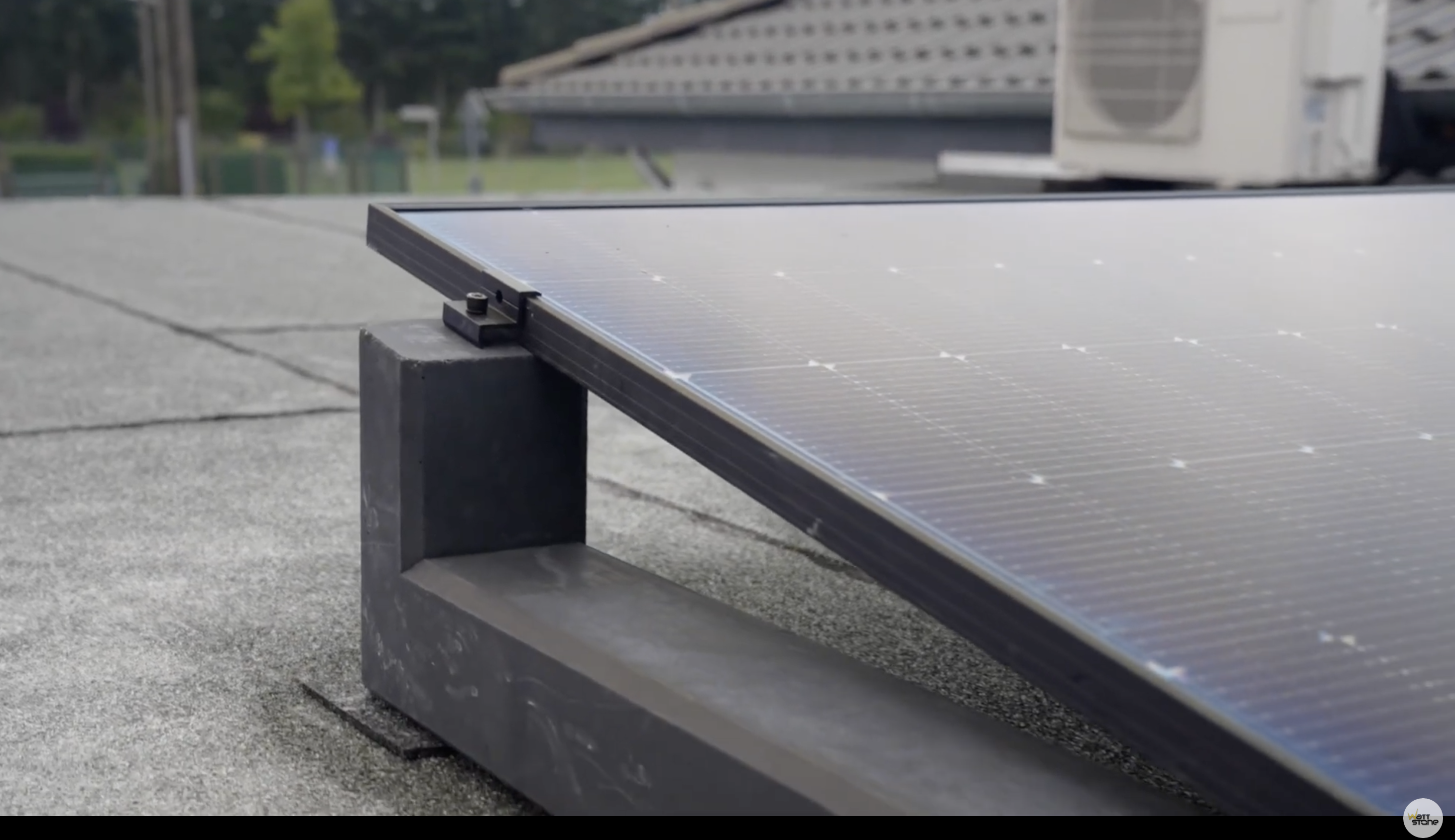 Solar Montage-Set Flachdach - für 2 Module - Wattstone