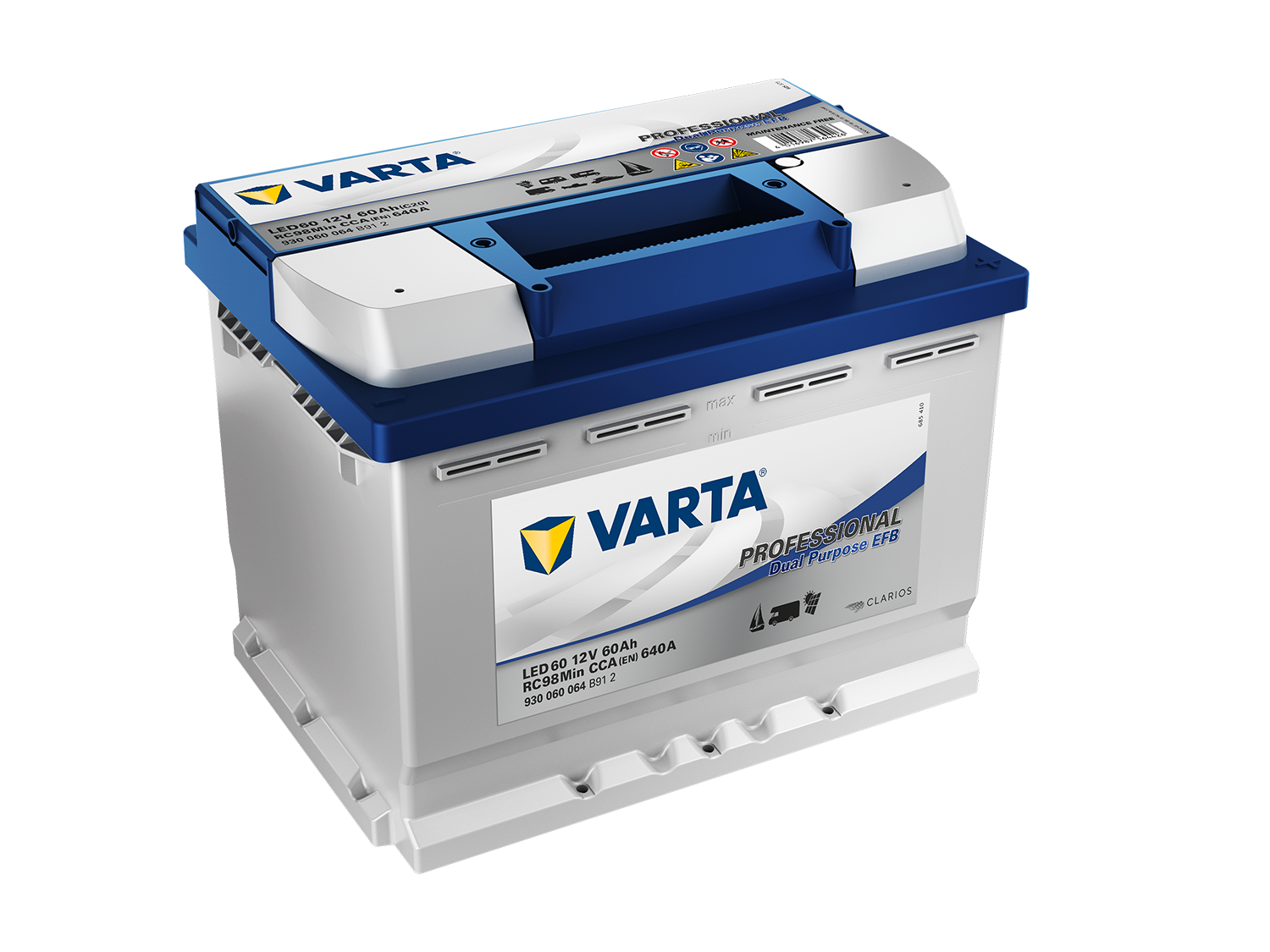 Varta LED60 Professional DP EFB 60AH Batterie