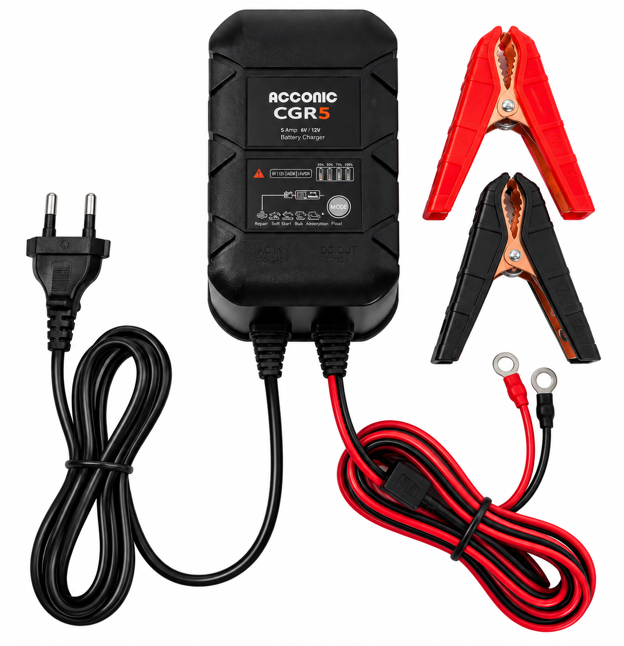 Acconic CGR5 Batterieladegerät 5A 6V/12V