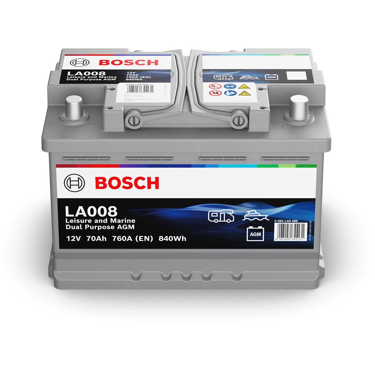 Bosch LA008 70Ah AGM Dual Batterie