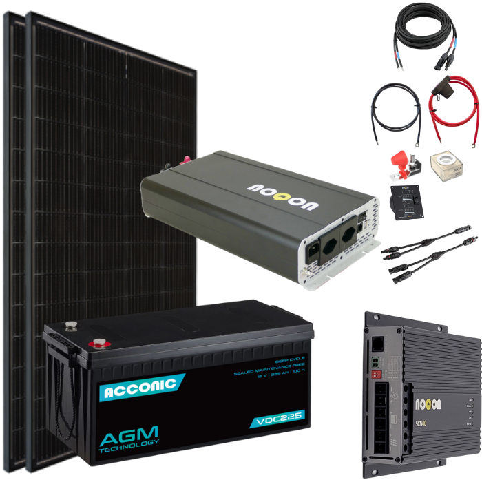 Solaranlage Komplett-Set LARGE - mit AGM Batterie