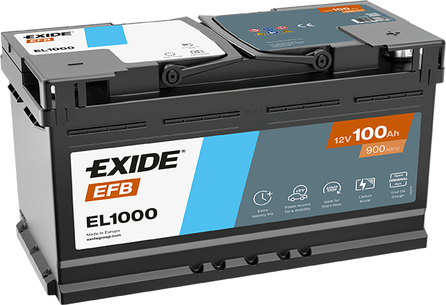 Exide EL1000 EFB Autobatterie 100Ah 595 500 085