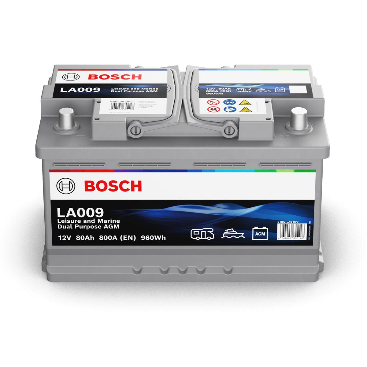 Bosch LA009 80Ah AGM Dual Batterie