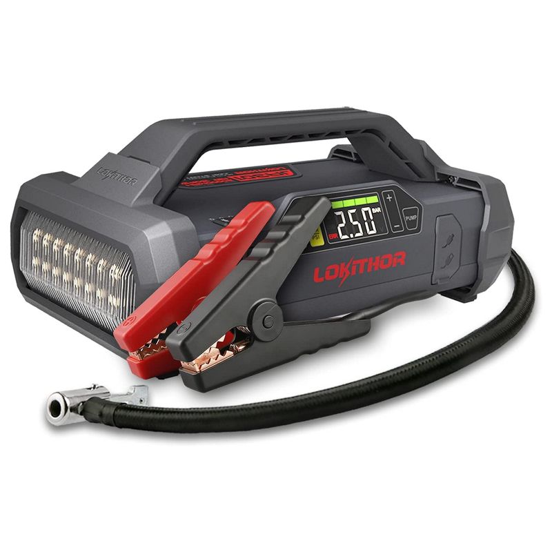 LOKITHOR JA301 Starthilfegerät 2000A mit Kompressor LED & Powerbank