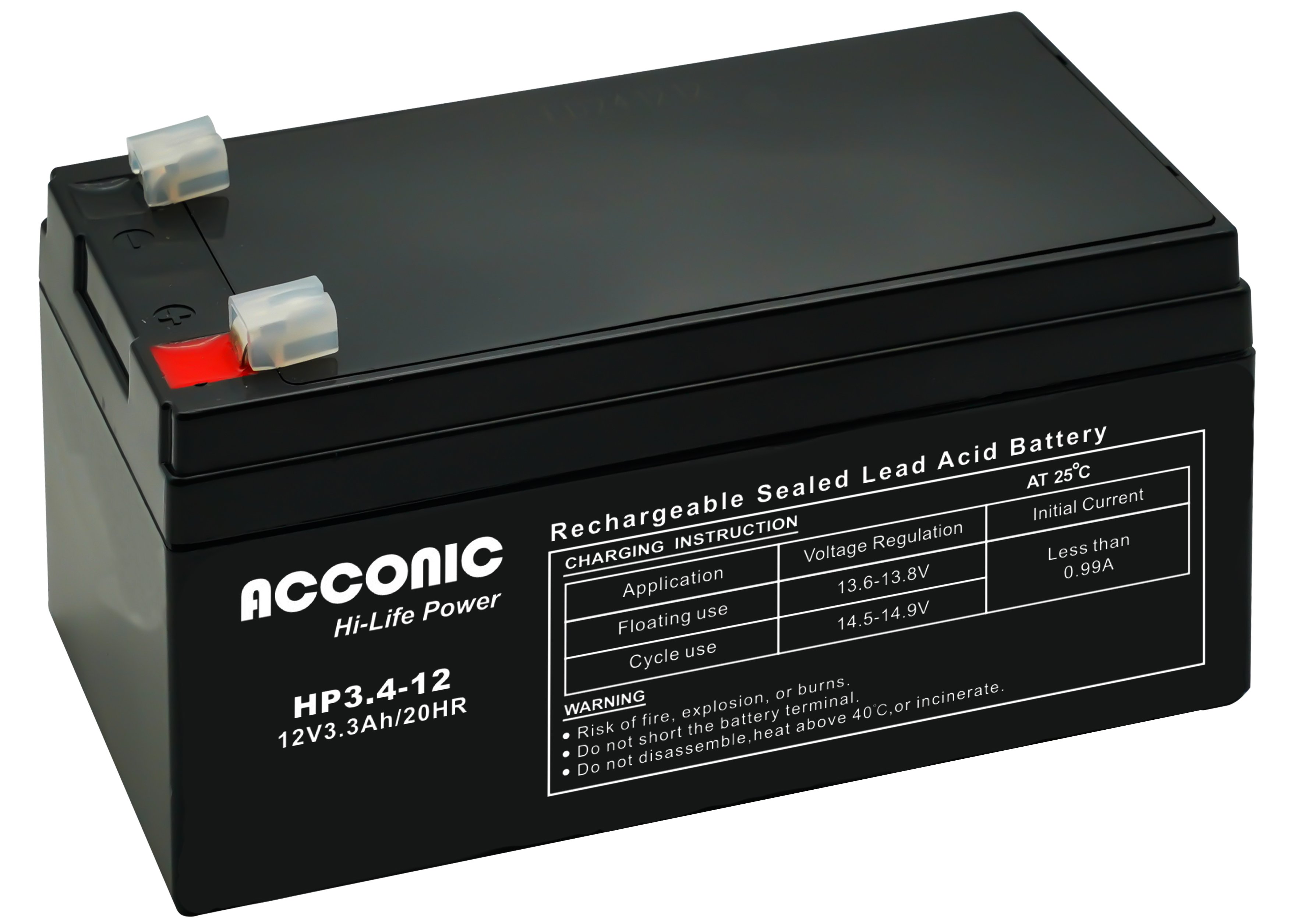 Acconic HP3.4-12 Hi-Life Power AGM 12V 3,4Ah Bleiakku