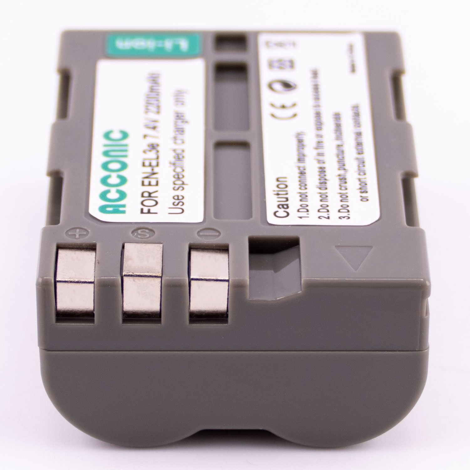 Acconic Photon Series EN-EL3e Ersatz Akku für  Nikon EN-EL3e D100 D200 D300 D50 – Bild 3