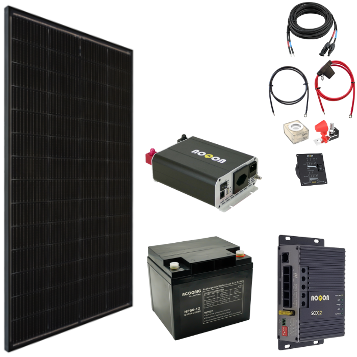 Solaranlage Komplett-Set EXTRA SMALL - mit AGM Batterie