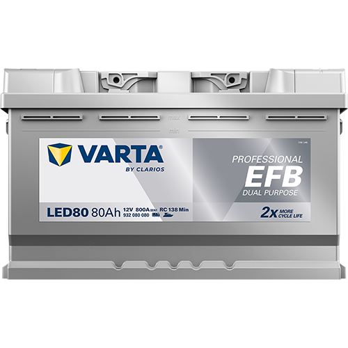 Varta LED80 Professional EFB 80AH Batterie – Bild 4