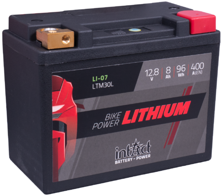 Intact LI-07 Bike-Power Lithium 8Ah Motorradbatterie LTM30L