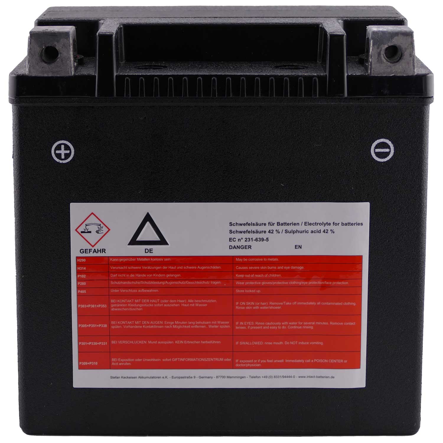 Intact HVT-08 Bike-Power HVT 14Ah Motorradbatterie (DIN 51214) YTX14-BS – Bild 5