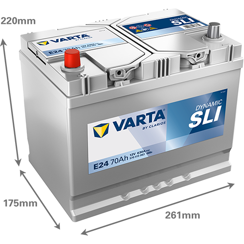 Varta E24 Dynamic SLI 570 413 063 Autobatterie 70Ah (Blue Dynamic) – Bild 3
