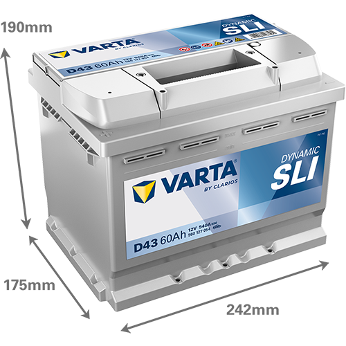 Varta D43 Dynamic SLI 560 127 054 Autobatterie 60Ah (Blue Dynamic) – Bild 3