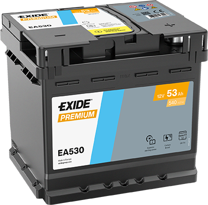 Exide EA530 Premium Carbon Boost 53Ah Autobatterie 554 400 053