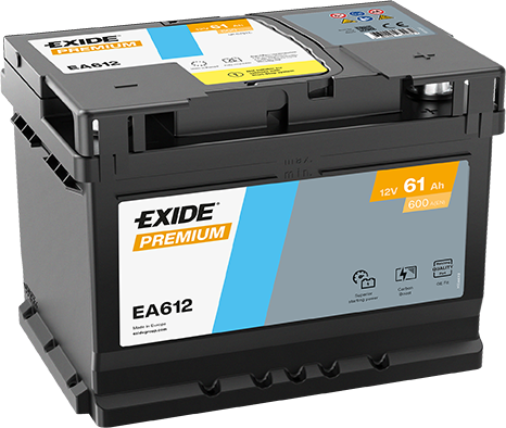 Exide EA612 Premium Carbon Boost 61Ah Autobatterie 561 400 060