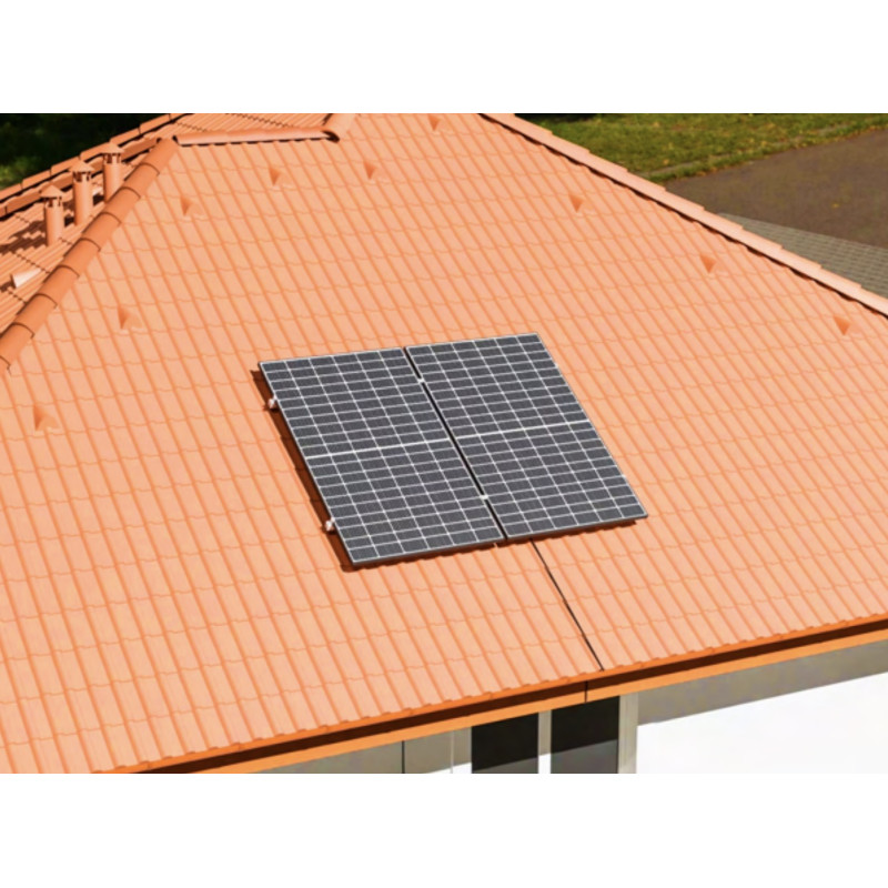 Solar Hook Montagepaket Ziegeldach mit Dachhaken - für 2 Module B WARE