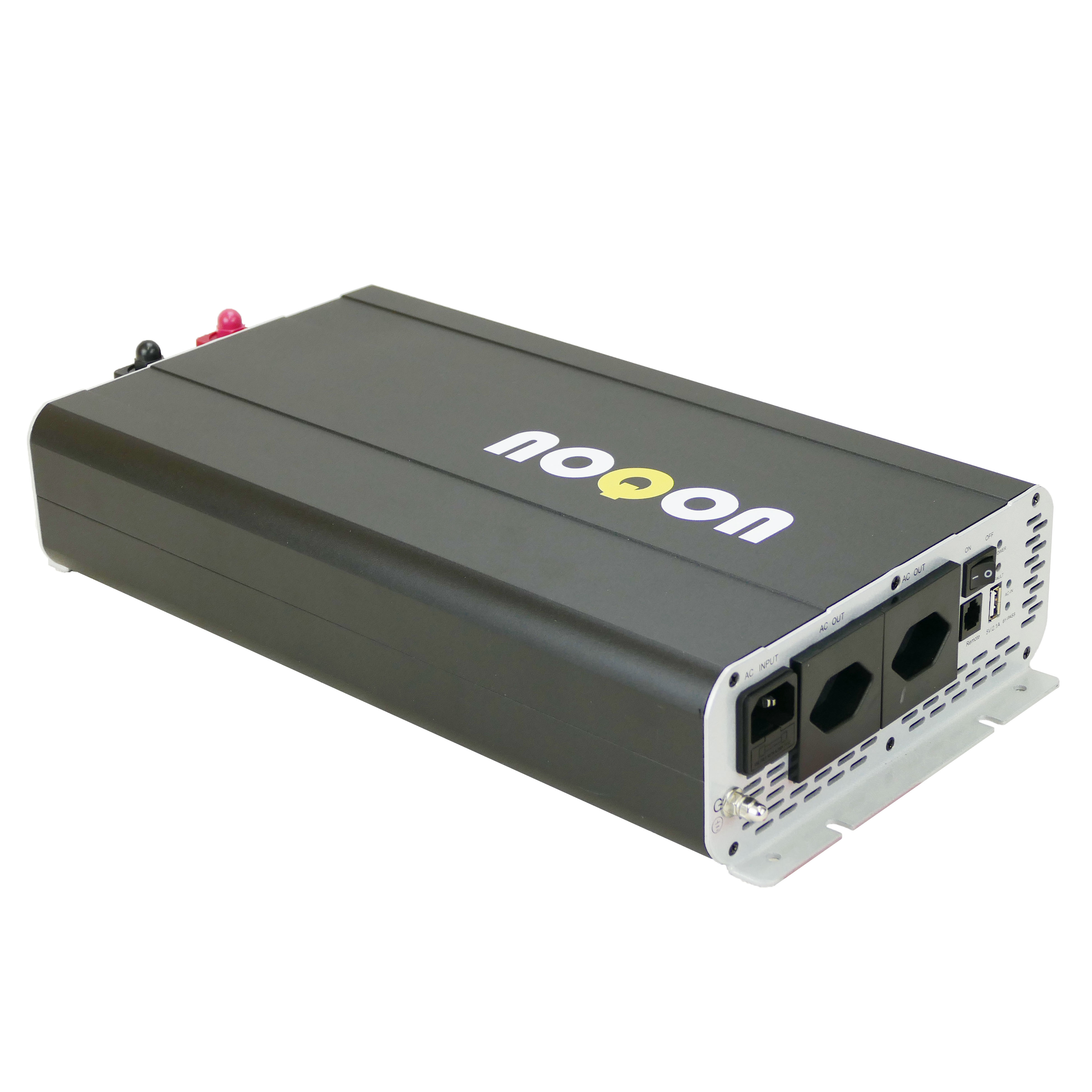 NOQON NSC1512-X 1500W/12V Sinus-Wechselrichter mit Ladegerät, NVS- und USV-Funktion