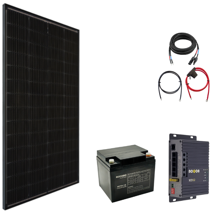 Solaranlage Basic-Set EXTRA SMALL - mit AGM Batterie