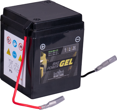 Intact GEL6-6N4-2A Bike-Power GEL 4Ah Motorradbatterie (DIN 00411/00414)  6N4-2A, 6N4-2A-7