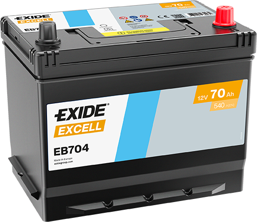 Exide EB704 Excell 70Ah Autobatterie