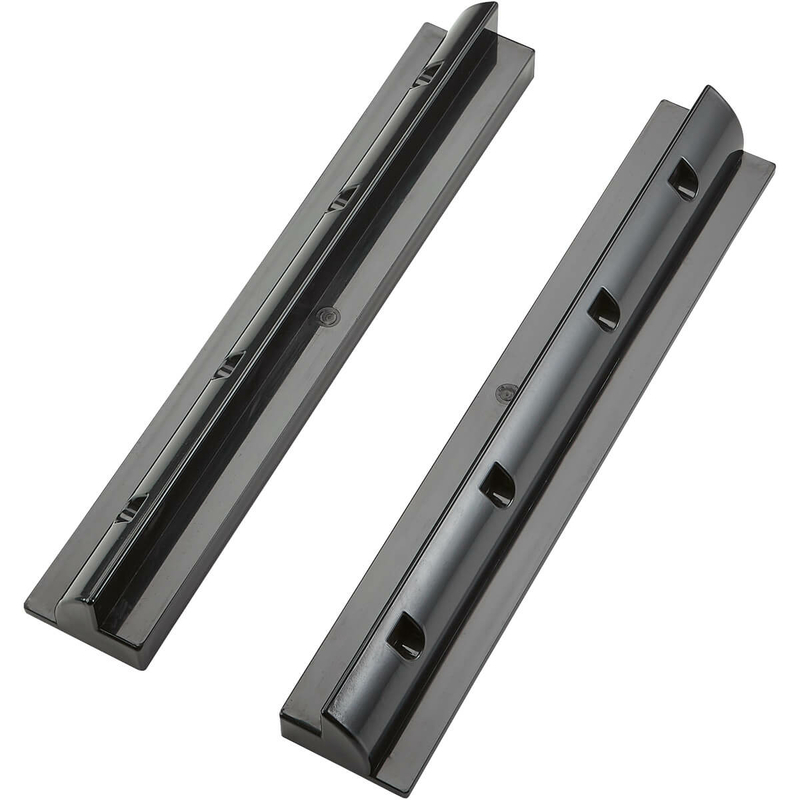 VOLTIMA 2-teilig langes Haltespoiler für Solarmodule (schwarz)