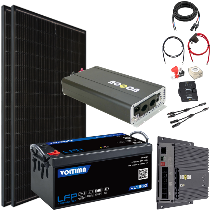 Solaranlage Komplett-Set LARGE - mit Lithium Batterie