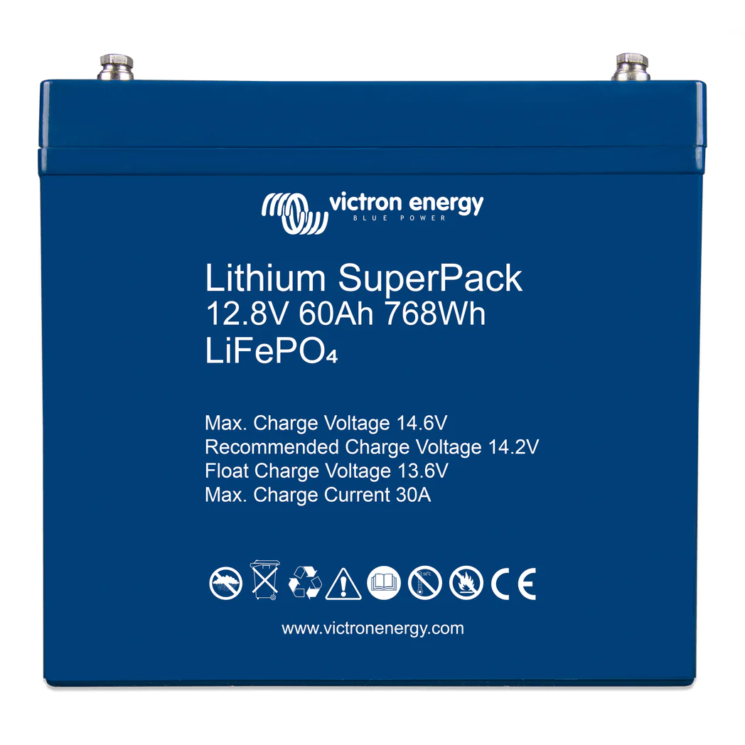 Victron Lithium SuperPack – LiFePO4 Batterie 12.8V 60Ah