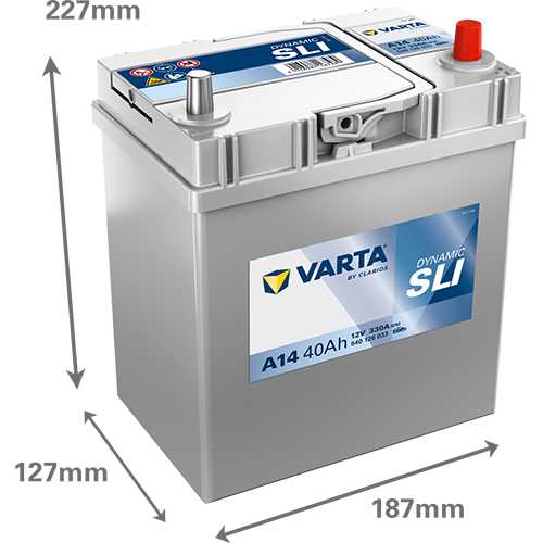 Varta A14 Dynamic SLI 540 126 033 Autobatterie 40Ah (Blue Dynamic) – Bild 3
